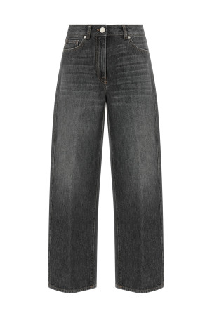 High waist jeans Gray