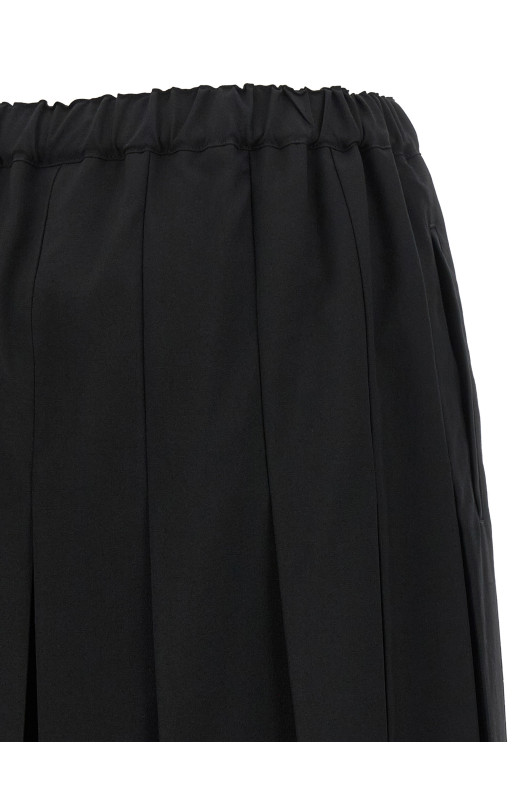 Брюки в складку, чёрные COMME DES GARÇONS GRP0121