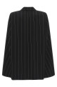Pinstripe 'Tuxedo' cape Black