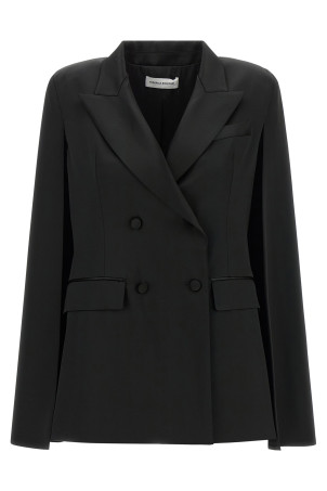 'Tuxedo' cape Black