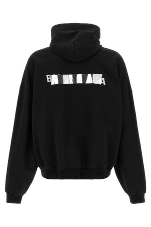 'Silver Tape' hoodie Black