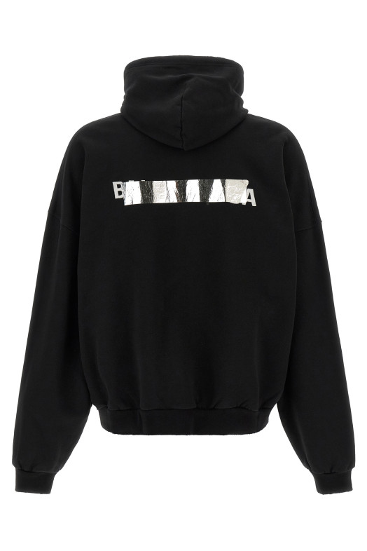 'Silver Tape' hoodie Black