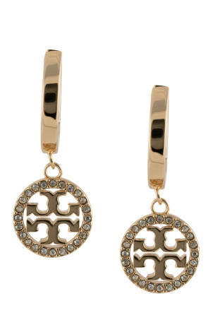 'Miller Pavé Drop' earrings Gold
