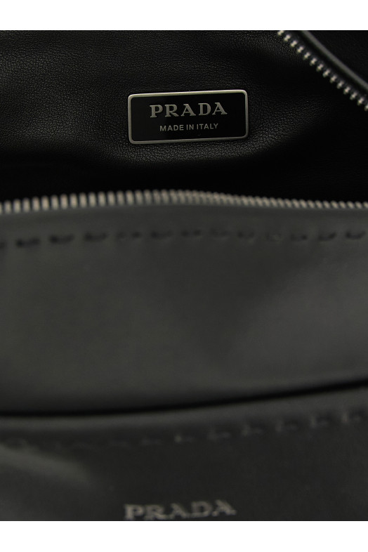 'Bandoliera in pelle' crossbody bag Black