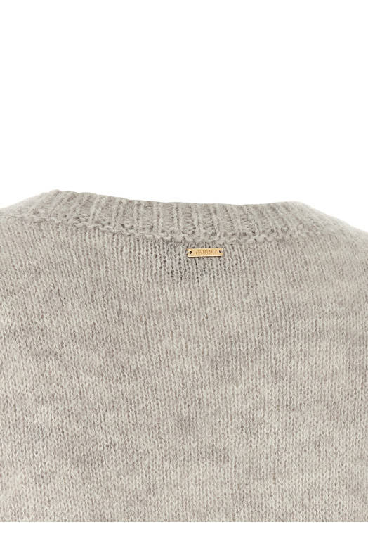 Sequin diamond sweater Gray