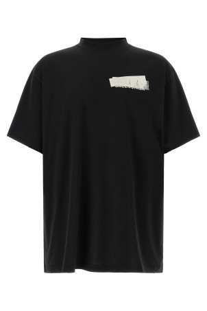 'Silver Tape' T-shirt Black