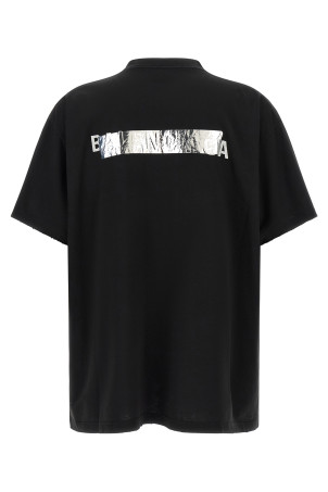 'Silver Tape' T-shirt Black