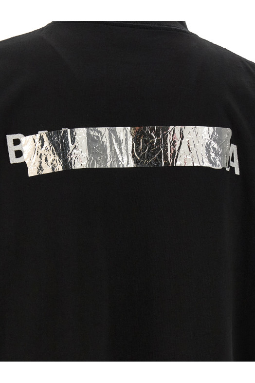 'Silver Tape' T-shirt Black
