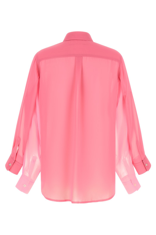 Рубашка с двойными рукавами, розового цвета COMME DES GARÇONS GRB0021