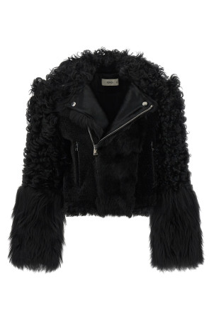 'Blouson' biker jacket Black