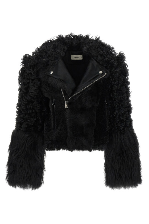 'Blouson' biker jacket Black