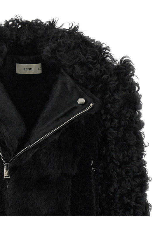 'Blouson' biker jacket Black
