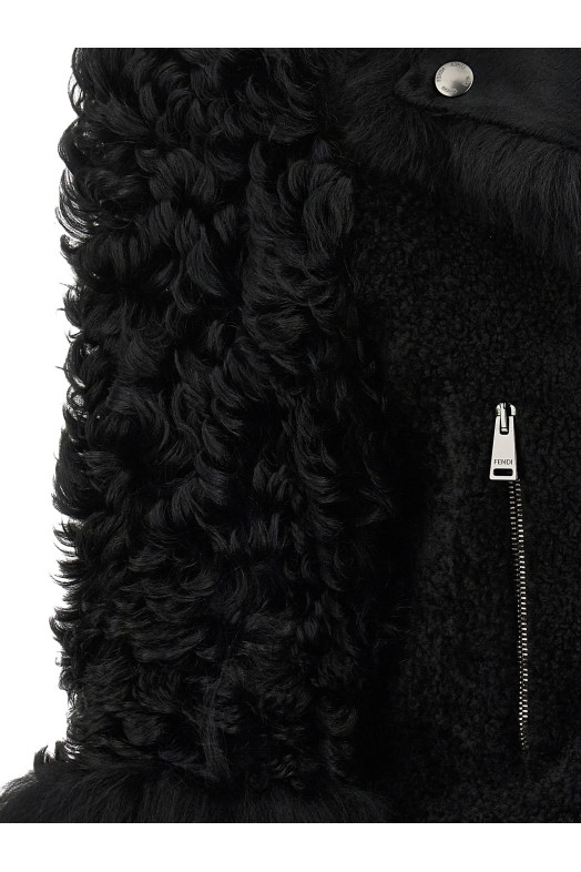 'Blouson' biker jacket Black