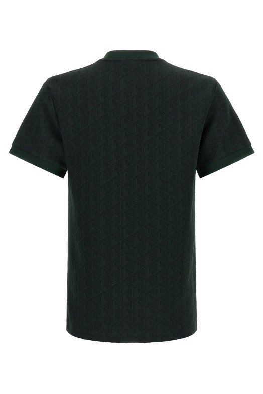 T-Shirt in Jacquard Monogram Green