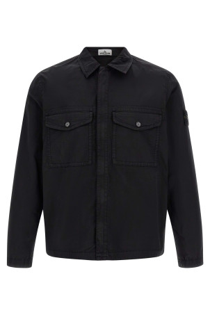 'Badge Logo' overshirt Black