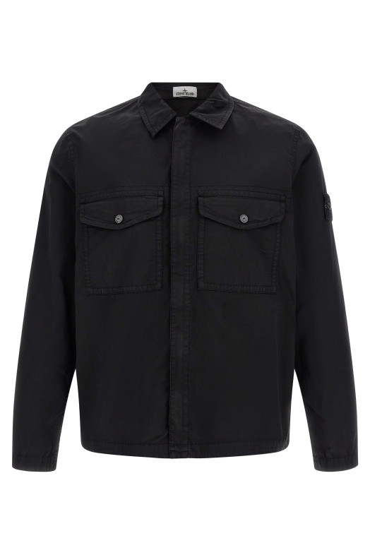 'Badge Logo' overshirt Black