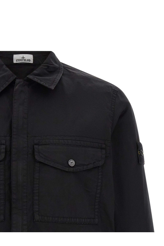 'Badge Logo' overshirt Black