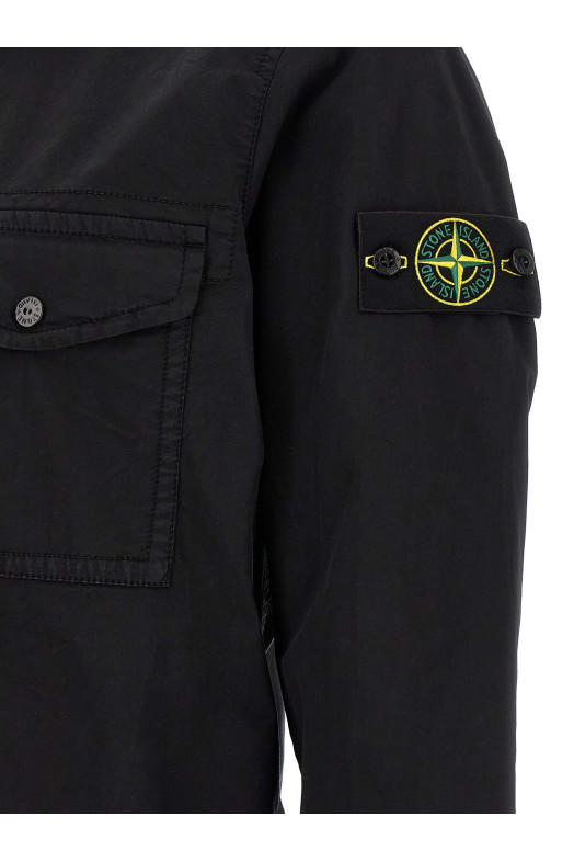 'Badge Logo' overshirt Black