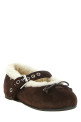 Sheepskin ballet flats Brown