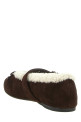 Sheepskin ballet flats Brown