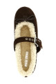Sheepskin ballet flats Brown