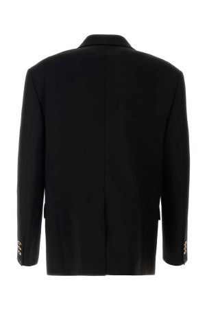Black stretch wool blazer VERSACE (10269651A18305)