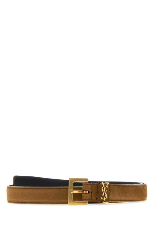 Camel suede belt SAINT LAURENT (554465AAG6E)