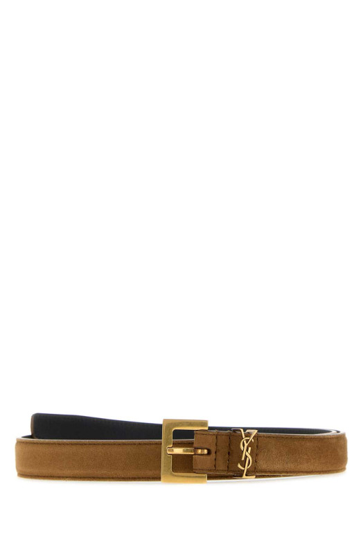 Camel suede belt SAINT LAURENT (554465AAG6E)