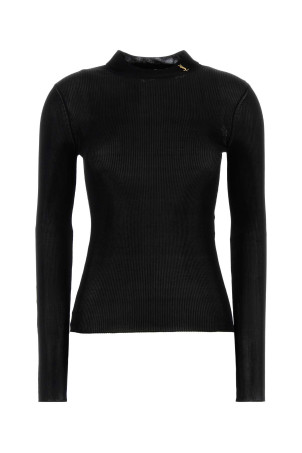 Black silk t-shirt Black SAINT LAURENT (A009RQY76PE)