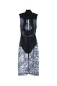 ПЛАТЬЕ ДЛИНОЙ ДО КОЛЕН С КРУЖЕВОМ ОТ ELISABETTA FRANCHI (AB03567E2)