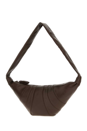 Chocolate nappa leather medium Croissant shoulder bag LEMAIRE (BG0001LL095)