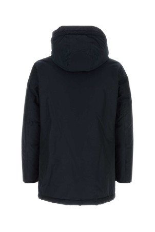 Midnight blue cotton blend down jacket WOOLRICH (CFWOOU0483MBUT0001)