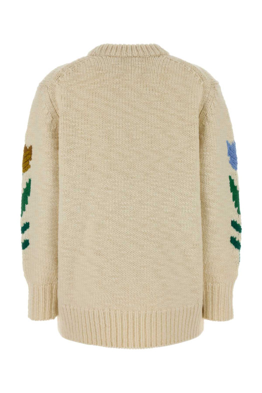 Ivory wool oversize sweater White CHLOE (CH26WMP29620)