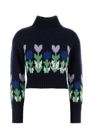 Navy blue wool sweater CHLOE (CH26WMP41620)