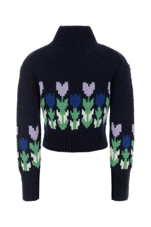 Navy blue wool sweater CHLOE (CH26WMP41620)