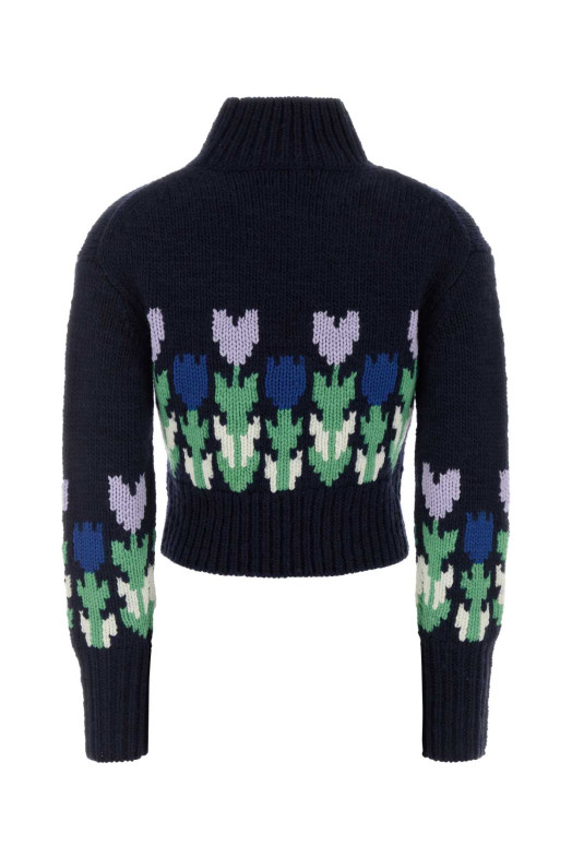 Navy blue wool sweater CHLOE (CH26WMP41620)