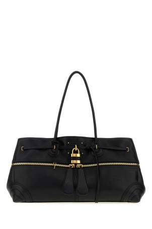 Black leather large Paddington Sling shoulder bag CHLOE (CH26WS824T22)