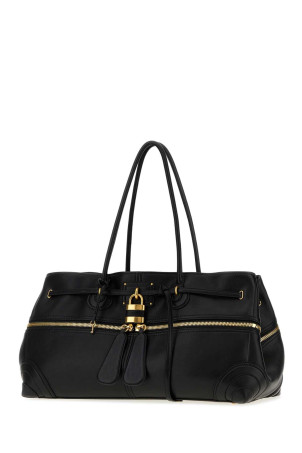Black leather large Paddington Sling shoulder bag CHLOE (CH26WS824T22)