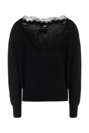 Black cashmere sweater ERMANNO SCERVINO (D495M722APPYU)
