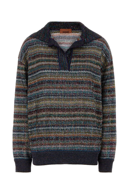 Embroidered viscose blend polo shirt MISSONI (DS26WN34BC006Q)