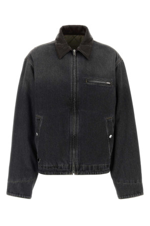 Black denim padded jacket PRADA (GEB329SOOO6288)