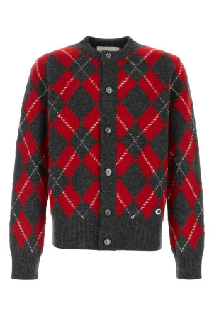 Embroidered wool cardigan AMI (HKC400KN0202)