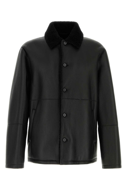 Black shearling jacket JIL SANDER (J22SW0130J07238)