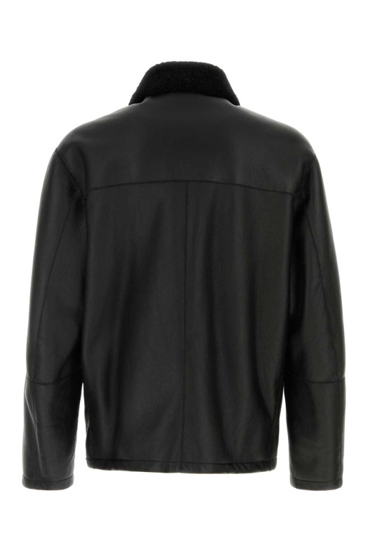 Black shearling jacket JIL SANDER (J22SW0130J07238)
