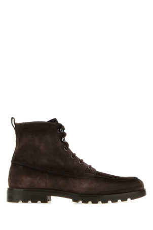 Dark brown suede Flair ankle boots SANTONI (MGDC18910DTRBGEX)