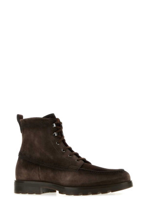 Dark brown suede Flair ankle boots SANTONI (MGDC18910DTRBGEX)