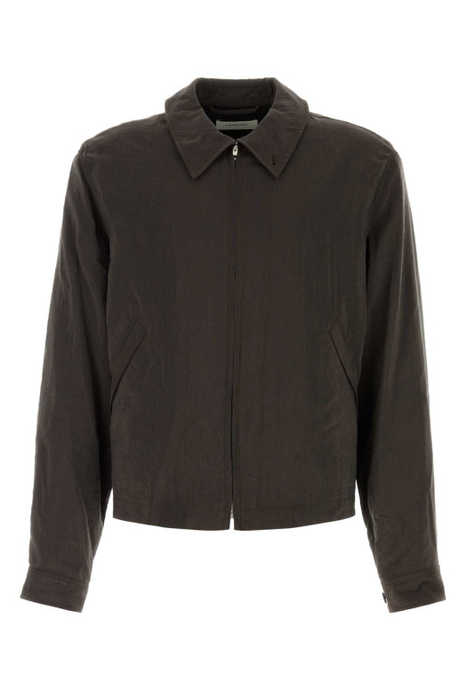 Brown silk blend jacket LEMAIRE (OW1266LF1308)