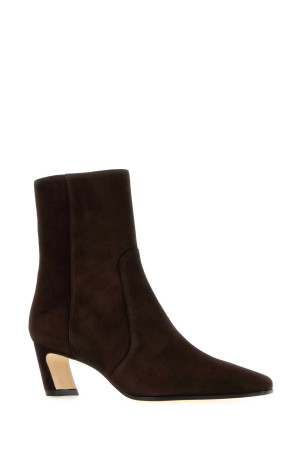 Dark brown suede ankle boots STUART WEITZMAN (SM498)