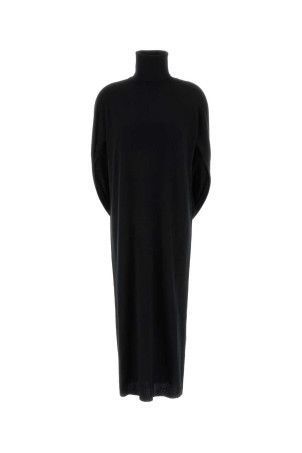 Black cashmere Wrap sweater dress UMA WANG (UK7138)