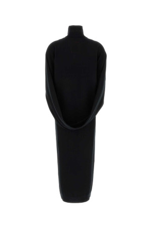 Black cashmere Wrap sweater dress UMA WANG (UK7138)